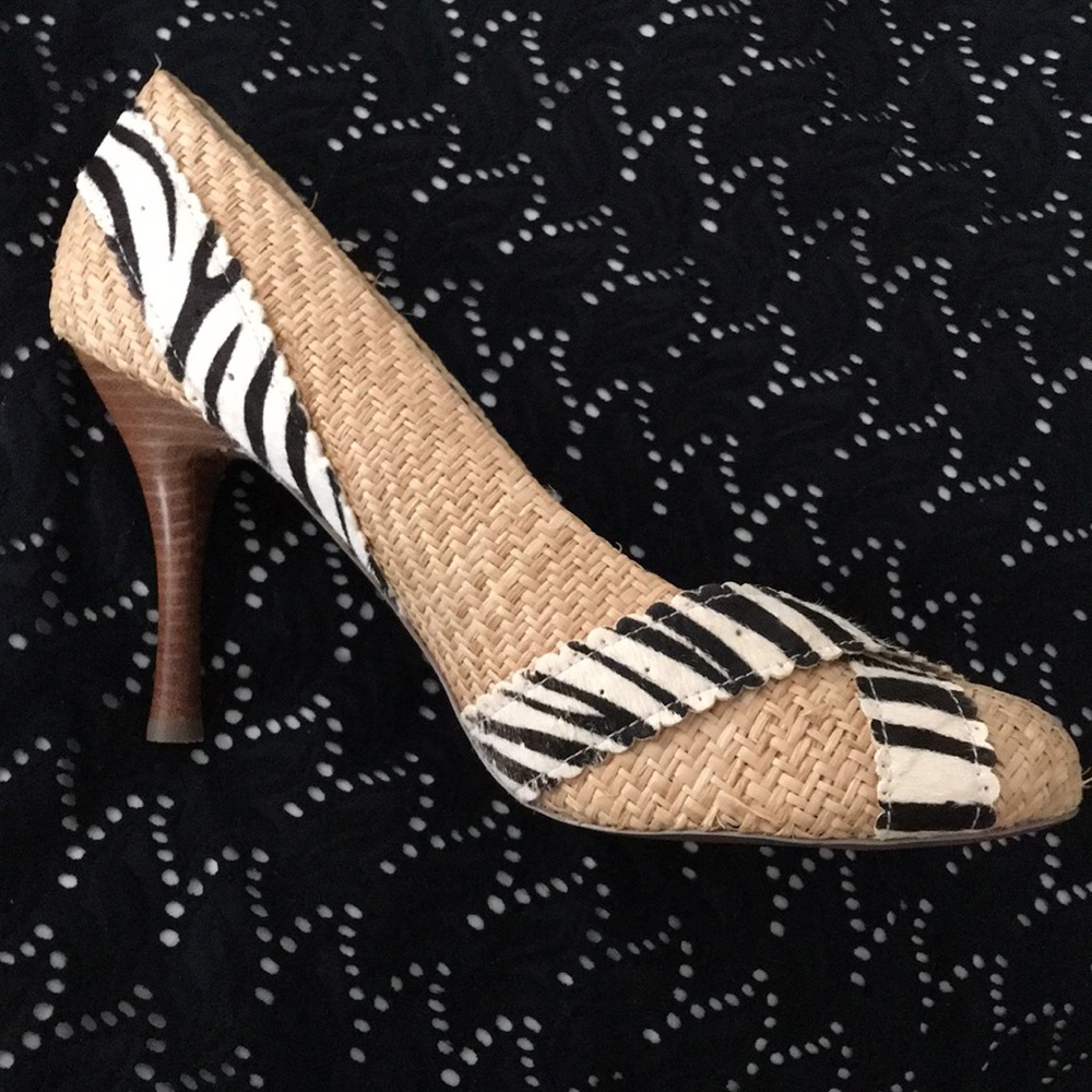 Naughty monkey zebra basket woven shoes - Picture 3 of 3